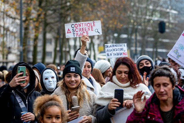 "Marche pour la Liberté Acte 2": nouvelle manifestation contre les mesures sanitaires à Bruxelles