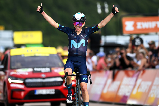 Tour de France Femmes: Van Vleuten maakt favorietenrol waar in eerste bergrit en pakt gele trui
