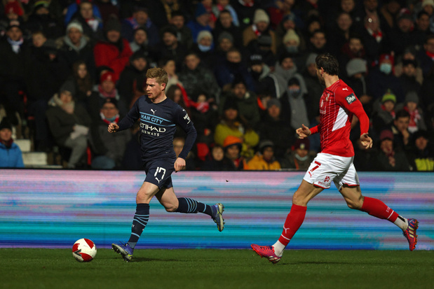 Manchester City et De Bruyne s'imposent en coupe, Roméo Lavia joue dix minutes