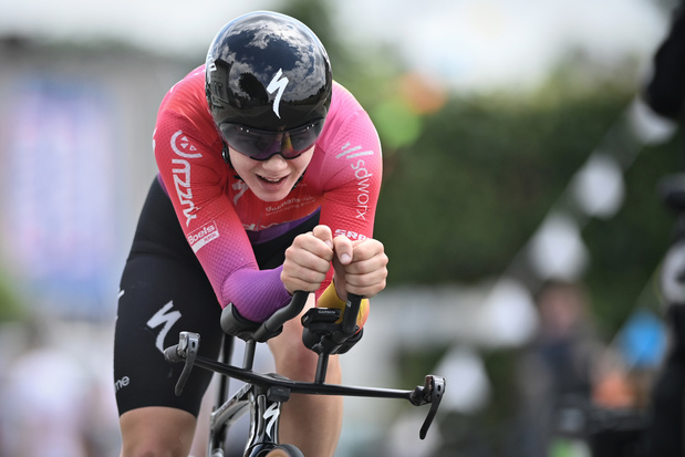BK tijdrijden: Lotte Kopecky kroont zich voor vierde keer op rij tot Belgisch kampioene