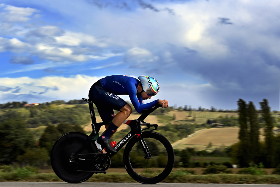 Wereldkampioen tijdrijden Filippo Ganna: de ideale mix van kracht en aerodynamica