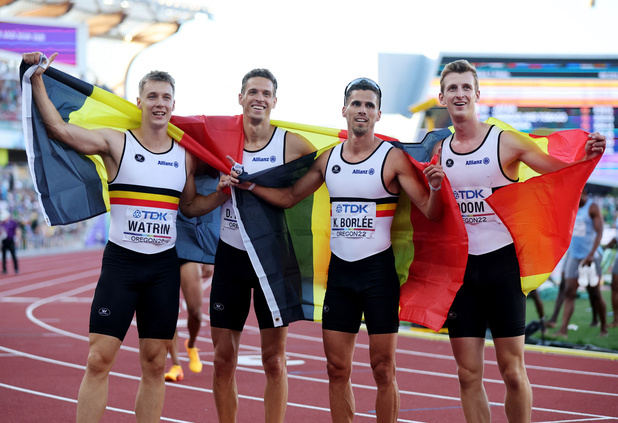 WK atletiek: Belgian Tornados winnen brons op 4x400 meter