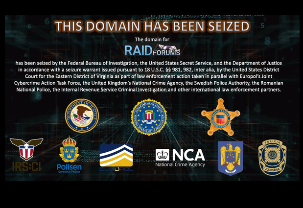 Grote hackerssite RaidForums uit de lucht gehaald
