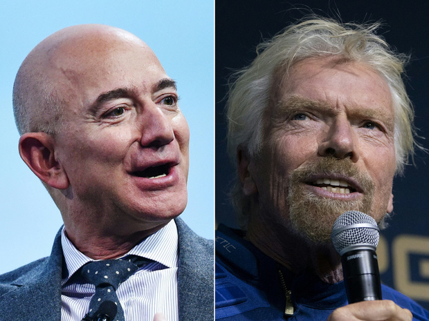 Les milliardaires Bezos et Branson s'apprêtent à s'envoler pour l'espace