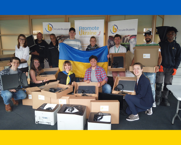 Des entreprises belges aident les réfugiés ukrainiens à accéder au PC et à internet