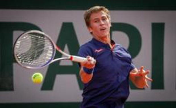 Kimmer Coppejans face à l'Allemand Yannick Maden au 1er tour à Roland-Garros