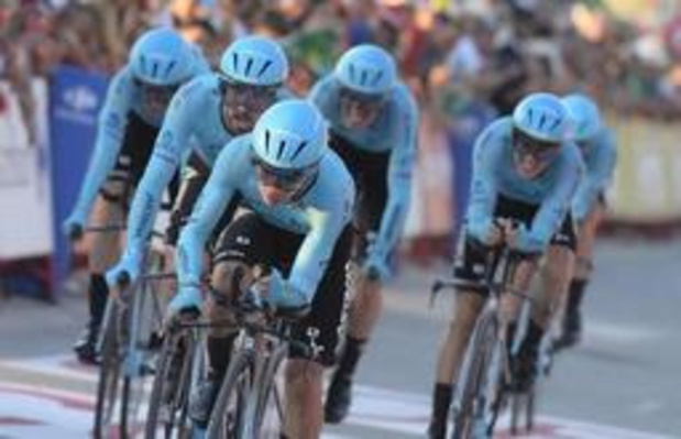 Tour d'Espagne - Astana s'impose dans le contre-la-montre par équipes, premier leader