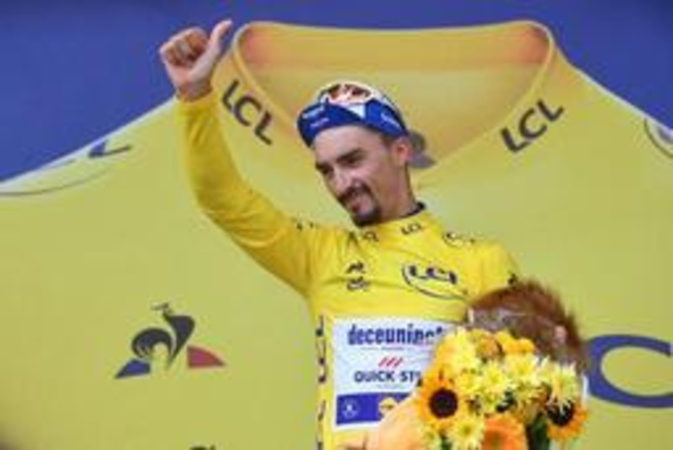 Tour de France: Alaphilippe toujours en jaune après une démonstration en descente