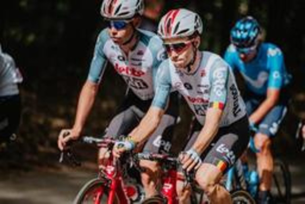 Lotto Soudal au départ de la 4e étape du Tour de Pologne, "en hommage à Bjorg"