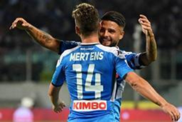 Les Belges à l'étranger - Naples s'impose à la Fiorentina (3-4) avec un premier but de Mertens