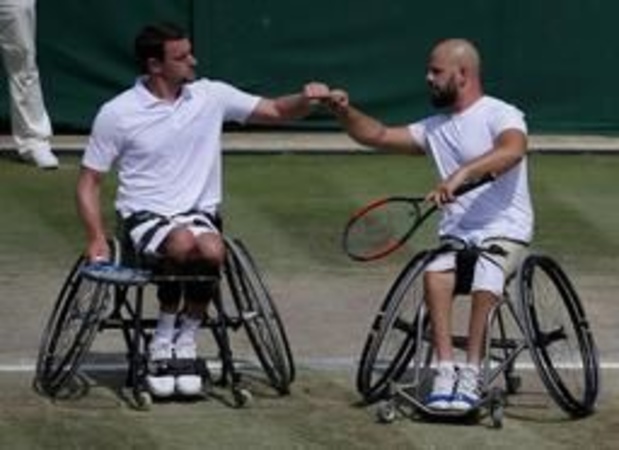 Joachim Gerard remporte le double messieurs en chaise roulante à Wimbledon