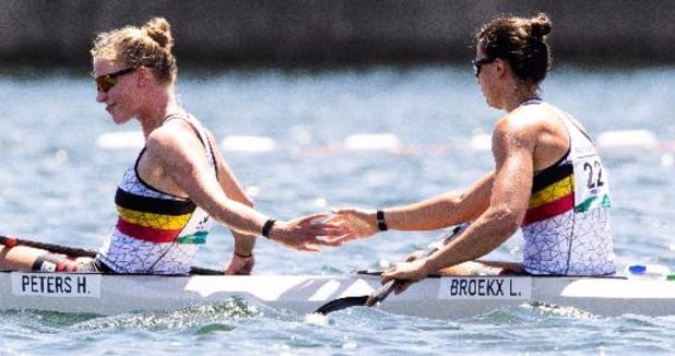 OS 2020 - Lize Broekx en Hermien Peters winnen B-finale K2 500 meter