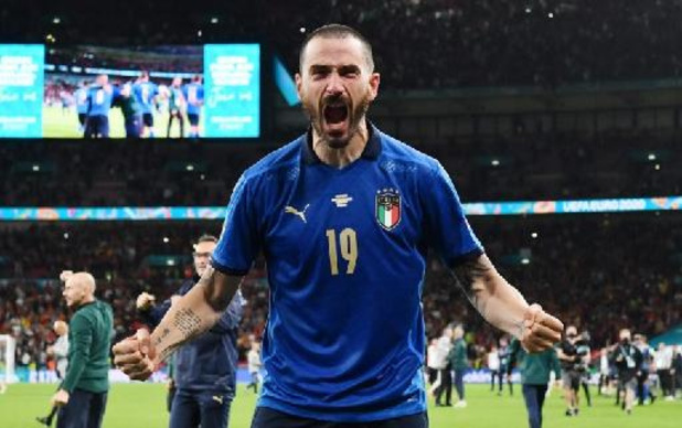 L'Italie "pas effrayée" par Wembley, assure Bonucci