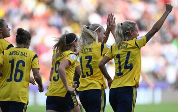 EK vrouwenvoetbal - Zweden wacht Red Flames op in kwartfinales