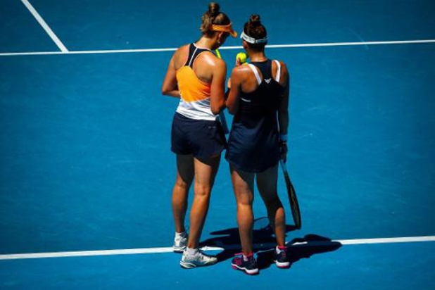Australian Open - Mertens voorbij Flipkens naar halve finale dubbelspel