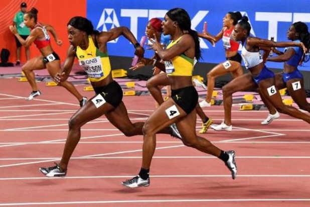 WK atletiek - Jamaicaanse vrouwen pakken goud op 4x100m
