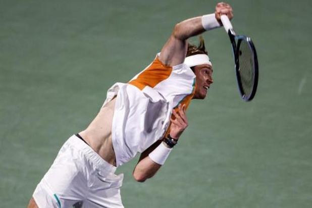 ATP Dubai - Rublev verovert na zege tegen Vesely tiende ATP-titel