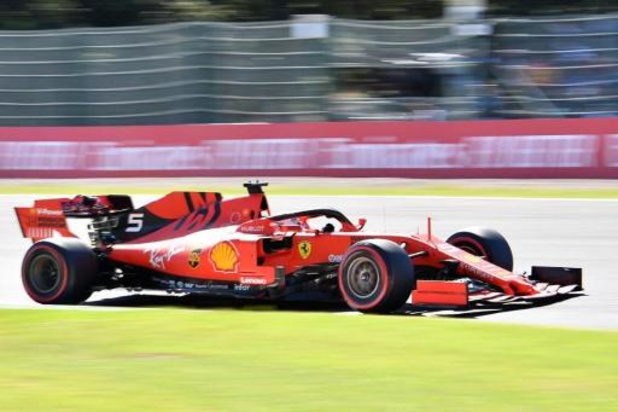 F1 - GP van Japan - Sebastian Vettel (Ferrari) in poleposition op GP van Japan