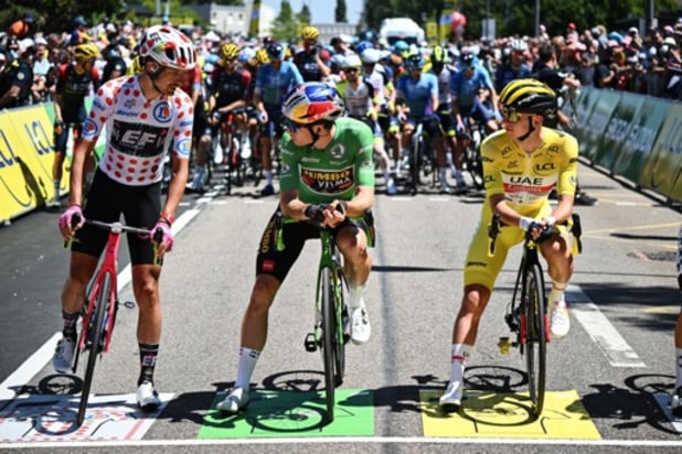 Le peloton du Tour de France s'est élancé vers la Super Planche des Belles Filles