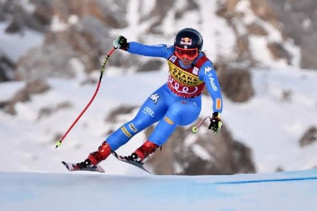 Sofia Goggia la plus rapide dans la descente de Val d'Isère