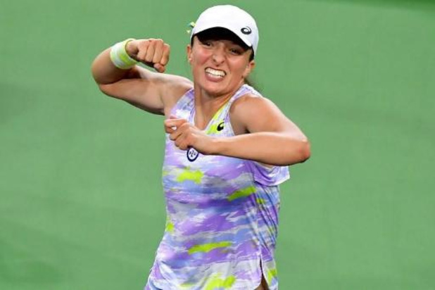 WTA Indian Wells - Swiatek en Sakkari spelen de finale