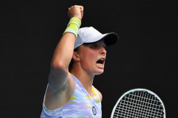 Australian Open - Iga Swiatek als laatste naar halve finales in Melbourne