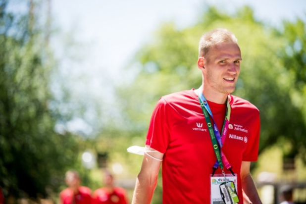 Mondiaux d'athlétisme - Eliott Crestan au départ de la 3e série du 800 mètres