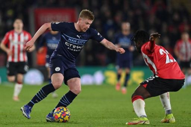 Les Belges à l'étranger - La série victorieuse de Manchester City s'arrête à Southampton malgré l'assist de KDB