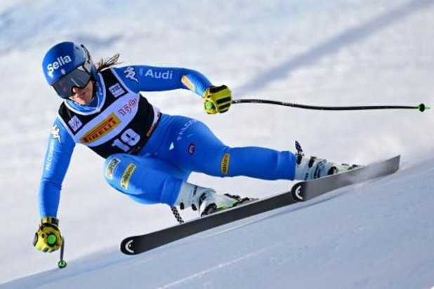 Curtoni wint Super G in Cortina d'Ampezzo, Goggia valt zwaar