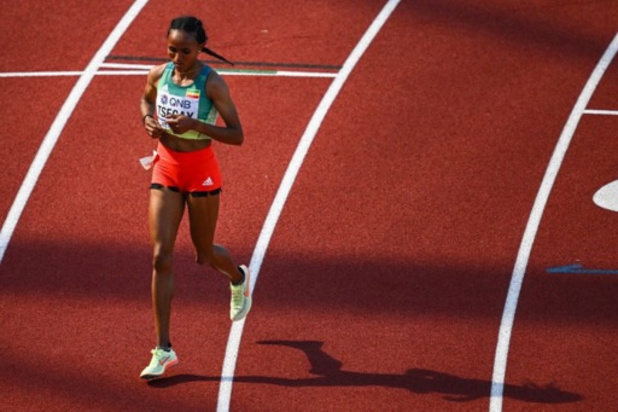 WK atletiek - Ethiopische Gudaf Tsegay snelt naar goud op 5.000 meter
