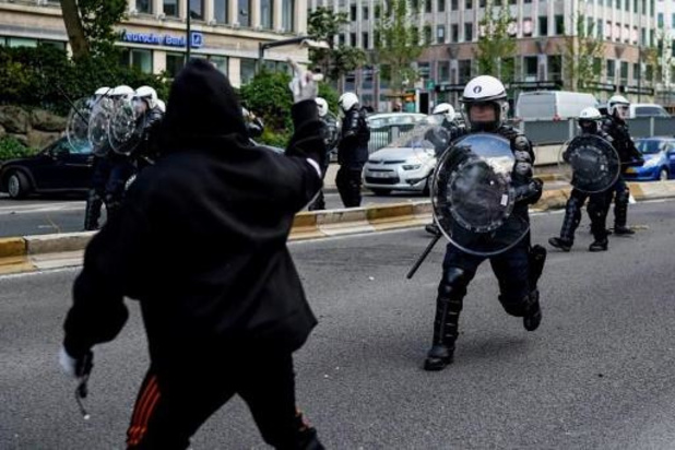 Black Bloc-tactieken opgemerkt bij rellen in Brussel