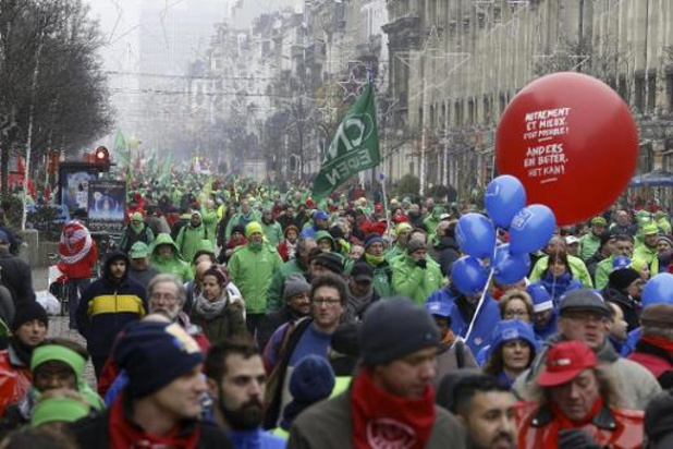 Les syndicats seront accompagnés de 4.000 manifestants dans les rues de Bruxelles lundi