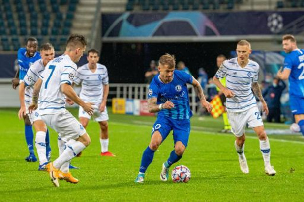 Ligue des Champions - La Gantoise s'est inclinée à domicile face à Kiev (1-2) lors du match aller des barrages