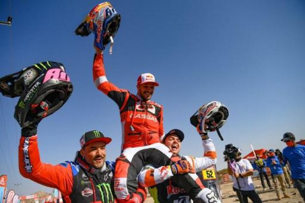 Sunderland vainqueur en motos: "quand on gagne le Dakar, c'est qu'on le mérite"