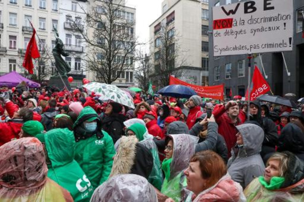 Europese vakbonden betogen morgen in Brussel
