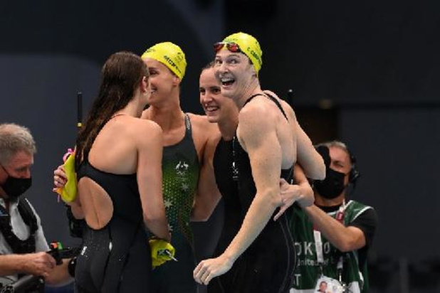 OS 2020 - Australische vrouwen veroveren op 4x100m vrije slag goud met wereldrecord