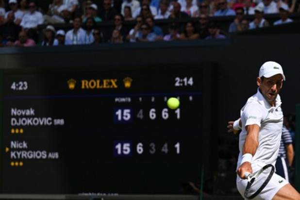 Wimbledon - Novak Djokovic, in vier sets te sterk voor Nick Kyrgios, grijpt zevende Wimbledon-titel