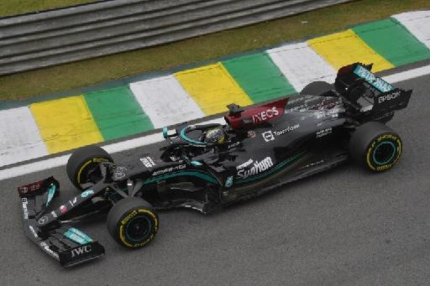 F1 - GP van Brazilië - Hamilton snelt voor Verstappen naar winst in kwalificatie sprintrace