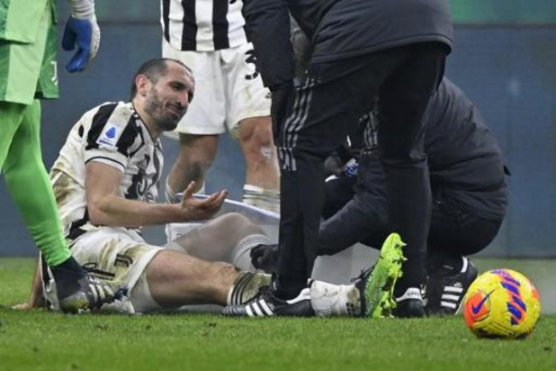 La Juventus perd son capitaine Giorgio Chiellini, blessé au mollet