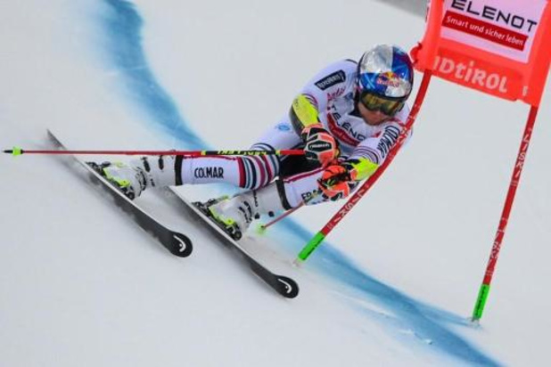 Ski : Pinturault en tête après la 1e manche du géant d'Alta Badia, Sam Maes éliminé pour 1/100