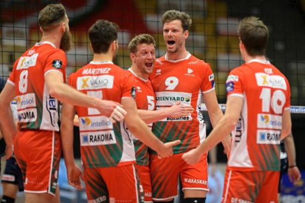 Euromillions Volley League - Maaseik remporte la première manche du tour de qualification pour les playoffs à Gand