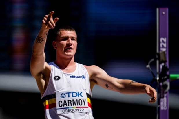 WK atletiek - Thomas Carmoy haalt hoogspringfinale niet