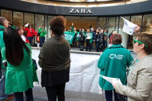 Le Zara de la rue Neuve fermé en raison d'une action syndicale