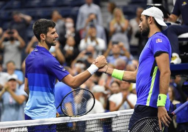 US Open - Djokovic voorbij Berrettini naar halve finale