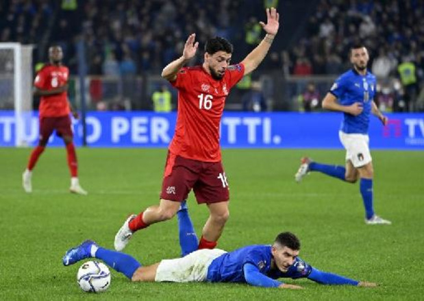 Kwal. WK 2022 - Denemarken behoudt perfect rapport, Italië en Zwitserland geven elkaar geen duimbreed toe