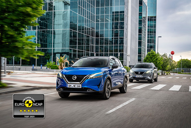 5 étoiles EuroNCAP pour le Nissan Qashqai