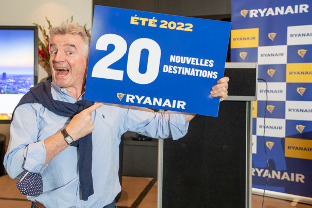 Cet été, Ryanair proposera 20 nouvelles connexions depuis Charleroi