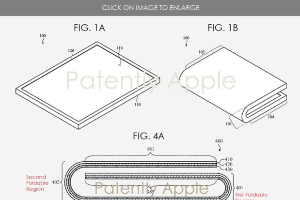 Apple se voit attribuer un brevet pour un iPhone pliable