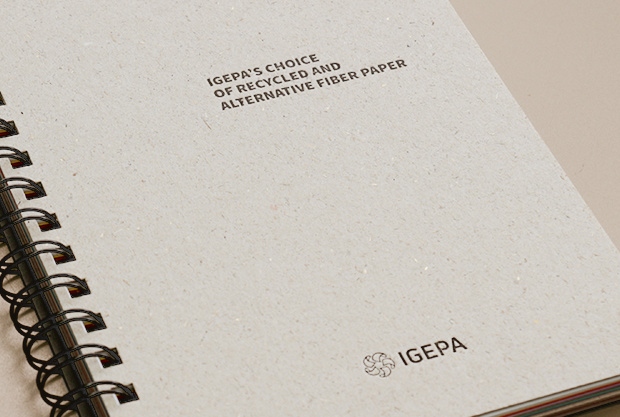 Le choix d'Igepa : le papier recyclé et à fibres alternatives