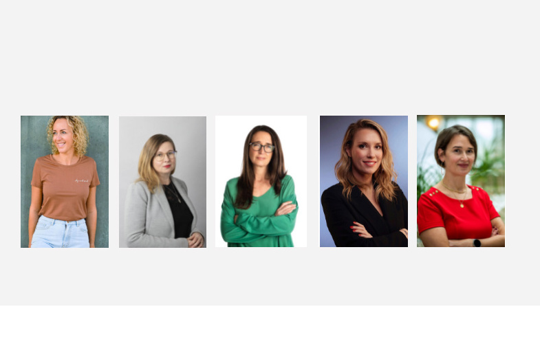 Les cinq nominées au titre d'ICT Woman of the Year 2022., DN
